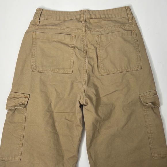 Beige Long Cargo Pants // Boyfriend Jeans - Picture 2 of 12